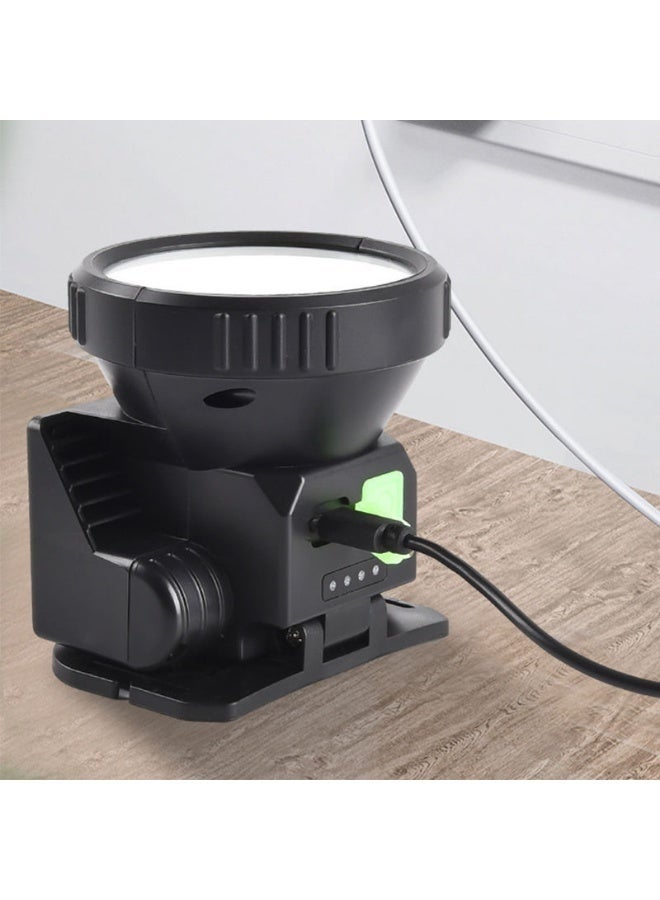 بروماس شمسی توانائی سے چلنے والی ایل ای ڈی ہیڈ لیمپ واٹر پروف ریچارج ایبل ہیڈلائٹ ریڈ اور وائٹ لائٹ ملٹی فنکشن کیمپنگ ایمرجنسی ٹارچ WH 9958B - Image 2